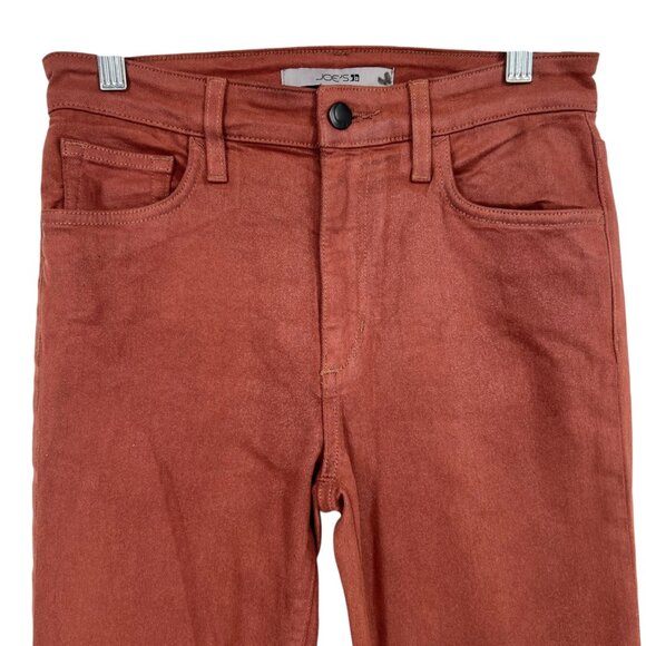 Joe's Jeans Saddleback High Rise Skinny Ankle Jeans Waxed Size 27 - Picture 3 of 13